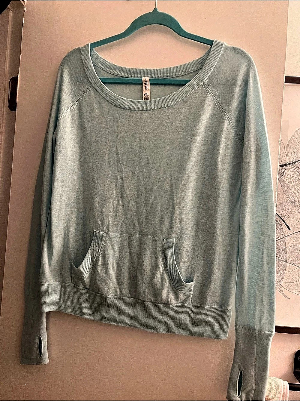 lululemon Sage Green Pocket Sweater Size 8